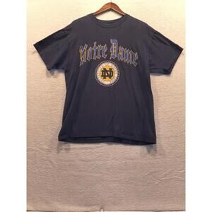 Vintage Champion Notre Dame Fighting Irish T-Shirt Gray Mens M USA Single Stitch